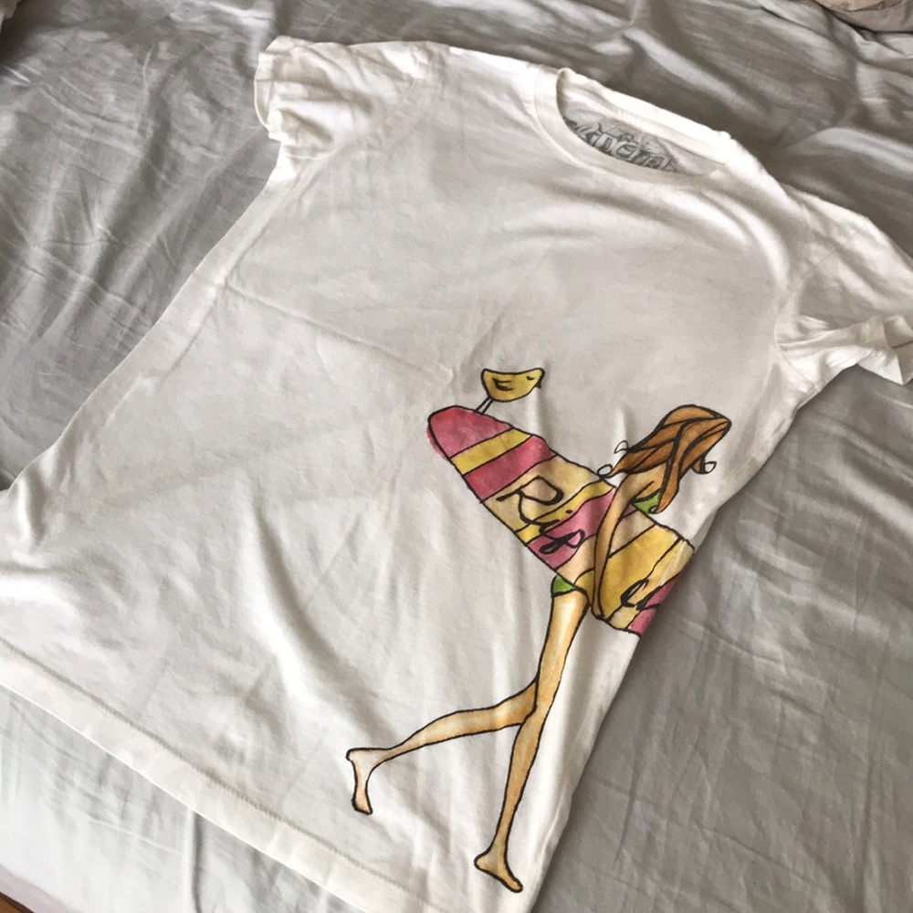 Rip Curl White T-Shirt NWOT
